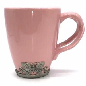 Arthur Court For Neiman Marcus Original Pink Butterflies Breast Cancer Mug